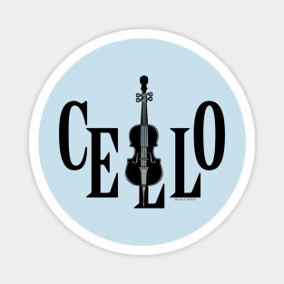 Cello In Cello Orchestra Musical Instrument Magnet